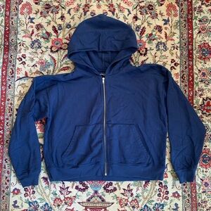 Poolhouse New York Mercer Crop Zip II - Navy - L